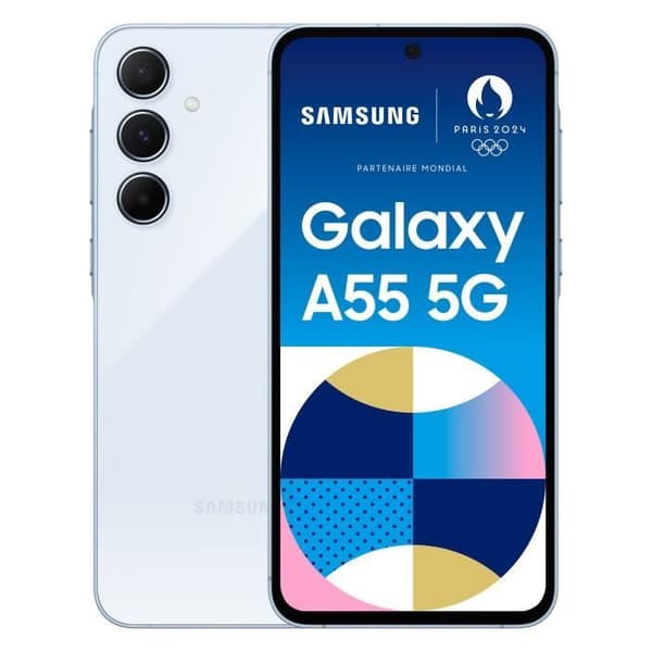 Samsung Galaxy A55 5G 256GB Smartphone Himmelsblå Blå
