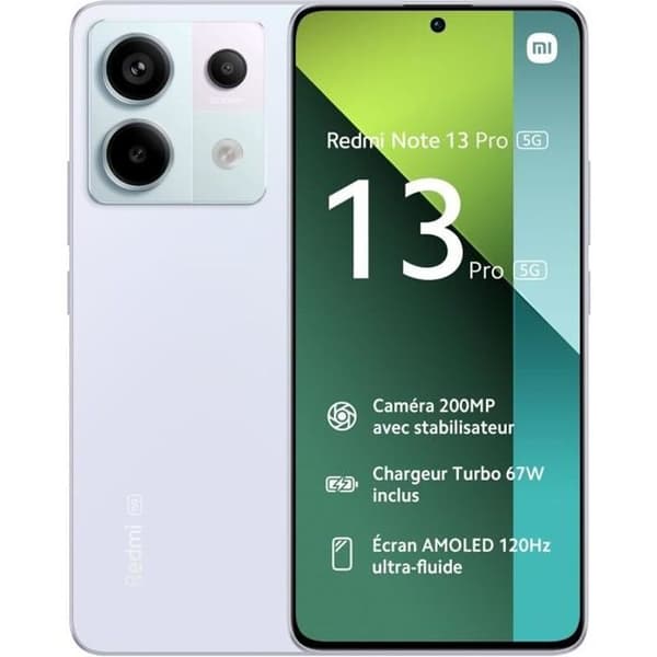 Xiaomi Redmi Note 13 Pro 256GB Lila 5G Smartphone