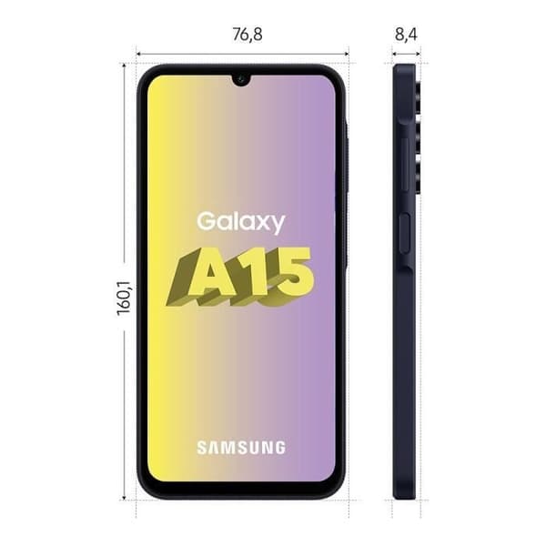SAMSUNG Galaxy A15 Smartphone 128GB Midnattsblå