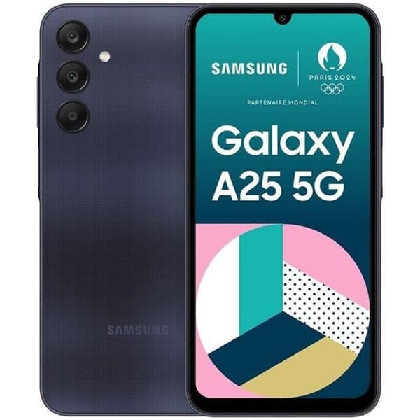 SAMSUNG Galaxy A25 5G Smartphone 128GB Midnattsblå