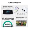 Miniatyrbild 5 av 6: Samsung Galaxy A35 Smartphone 256 GB 5G Midnattsblå