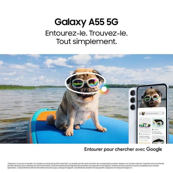 Samsung Galaxy A55 Smartphone 128 GB 5G Blå