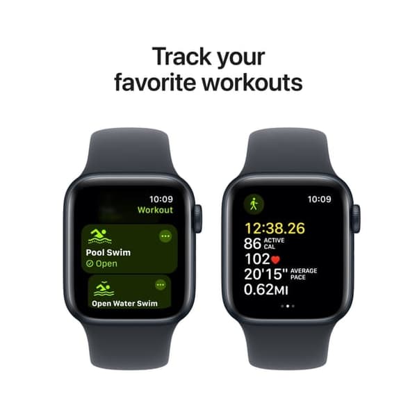 Apple Watch SE (GPS) 2:nd Gen. 44mm Smartwatch - Svart