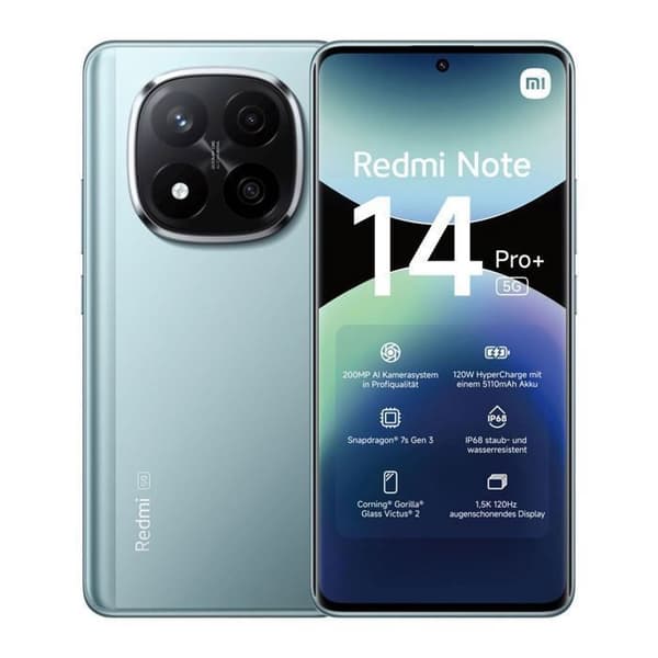 Xiaomi Redmi Note 14 Pro + 5G - 12/512GB - Blå