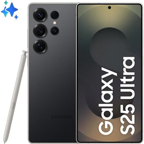 Samsung Galaxy S25 Ultra Dual Sim 12GB RAM 256GB Titan Black EU Svart, Titan
