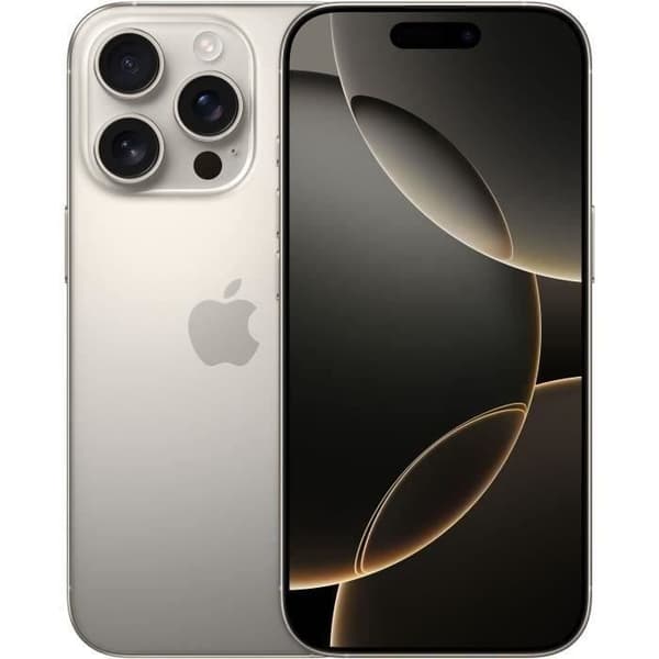 APPLE iPhone 16 Pro Max 256GB Natural Titanium (2024) - Renoverad - Utmärkt skick- REFURBISHED