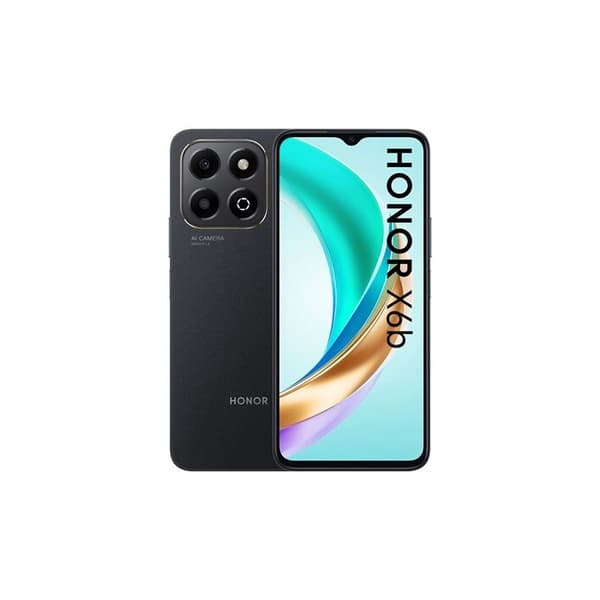 HONOR X6b 4G 4GB 128GB Svart 6,56” TFTLCD 90Hz MediaTek Helio G85 5200 mAh Smartphone Svart