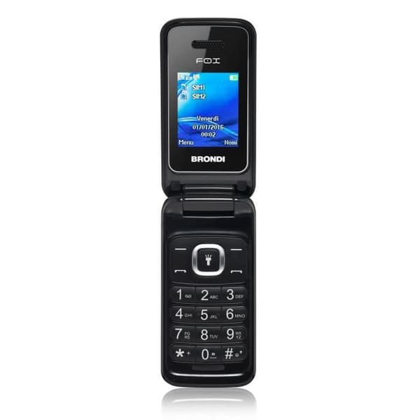 Mobiltelefon - BRONDI - Fox - Dual SIM - 1,3 MP - Svart