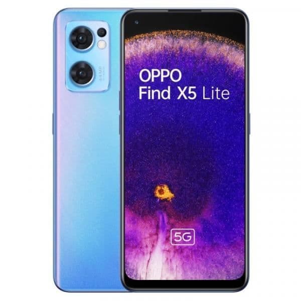 Mobiltelefoner, Oppo Oppo Find X5 Lite 8+256GB startrails blå DE.OPPO Find X5 Lite . Skärmstorlek: 16,3 cm (6,43"), Blå