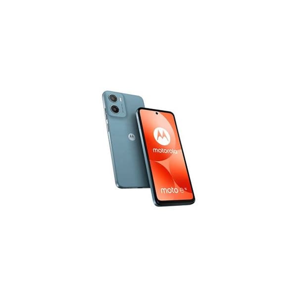 Motorola Moto E15 4G-smartphone dubbelsim RAM 2 Go Internminne 64 Go microSD-kortplats LCD-skärm 6.67" 1604 x 720 pixlar Blå