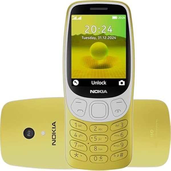 Mobiltelefon - Nokia - 3210 - 4G - 2,4" skärm - FM-radio - Klassiskt tangentbord Guld