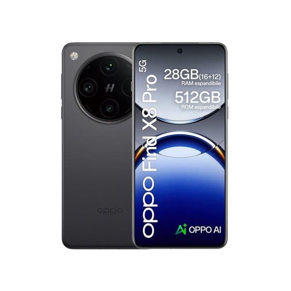 Oppo Find X8 Pro 5G 16GB/512GB Svart (Space Black) Dual SIM Svart