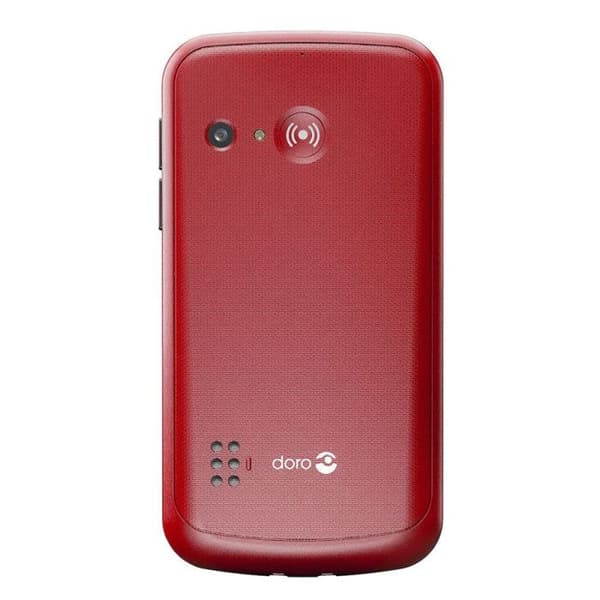 Doro block 4G mobiltelefon för seniorer 1880 röd
