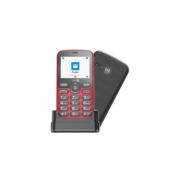 Doro block 4G mobiltelefon för seniorer 1880 röd Röd