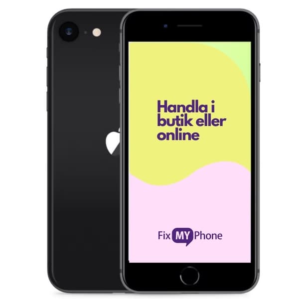 iPhone SE 2020 Käytetty Refurbished förnyad 64 GB, Svart, Klass B