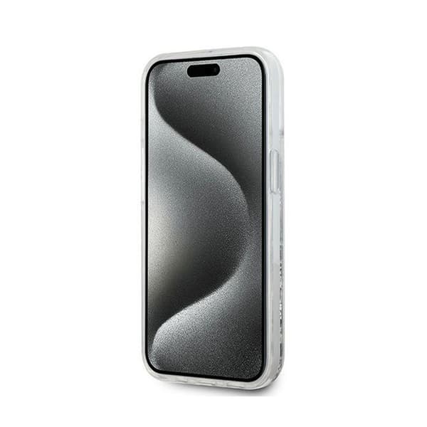Karl Lagerfeld Liquid Glitter Choupette Head MagSafe - iPhone 15 Plus / 14 Plus skal (Transparent)