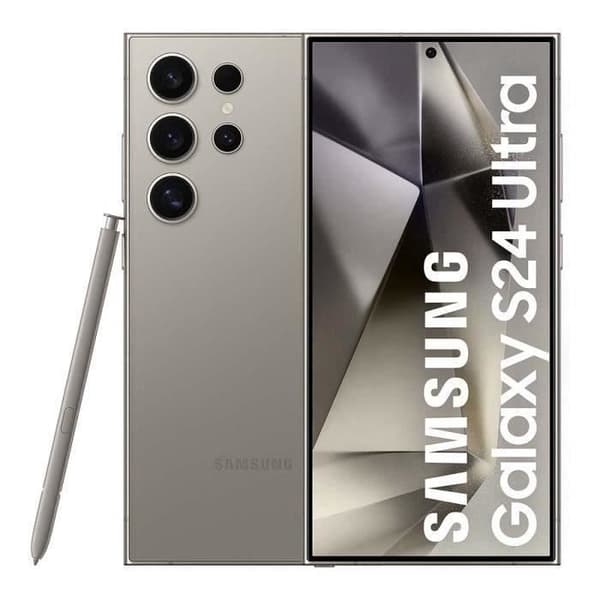 SAMSUNG Galaxy S24 Ultra Smartphone 256 Go Grå (2024) - Renoverad - Skick: Acceptabelt- REFURBISHED