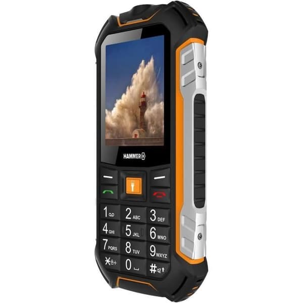 Telefon HAMMER Power LTE - Okrossbar - IP68 - Dual SIM - Batteri 3500 mAh - Skärm 2,4 tum