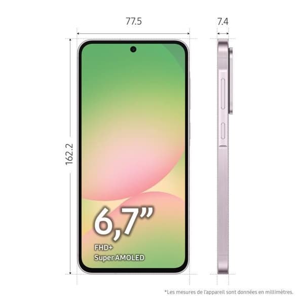 SAMSUNG Galaxy A56 5G Smartphone 128 GB Rosa