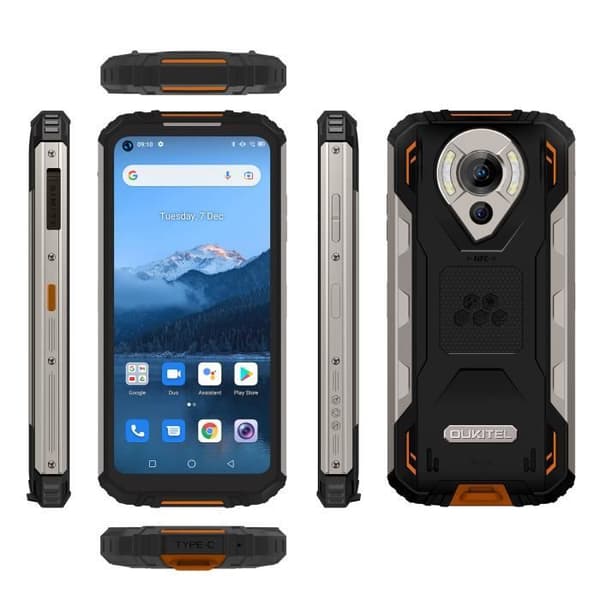 OUKITEL WP16 10600mAh Okrossbar Smartphone Ram 8GB Rom 128GB 6,39'' Skärm Octa Core 4G Dual SIM NFC Rugged Phone - Orange