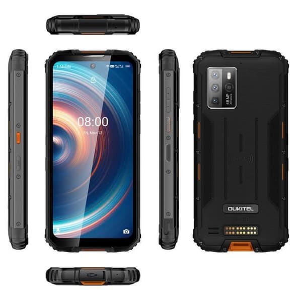 5G Smartphone OUKITEL WP10 8GB 128GB IP68 Vattentålig Kamera 48MP 8000mAh Skärm 6.67'' Android 10 NFC global Telefon - Orange