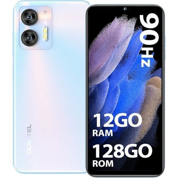 OUKITEL C36 Mobiltelefon Olåst 12GB+128GB/1TB Utvidbar 6.56" HD+ 5150mAh Android 13 Smartphone 13MP Dual SIM 4G, Blå
