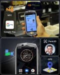 Miniatyrbild 6 av 6: OUKITEL K16 Mini Telefon Portabel 3,5" 8GB+128GB/TF 1TB Octa-Core 48MP 3050mAh Android 13 Smartphone Dual SIM 4G/NFC/OTG, Svart