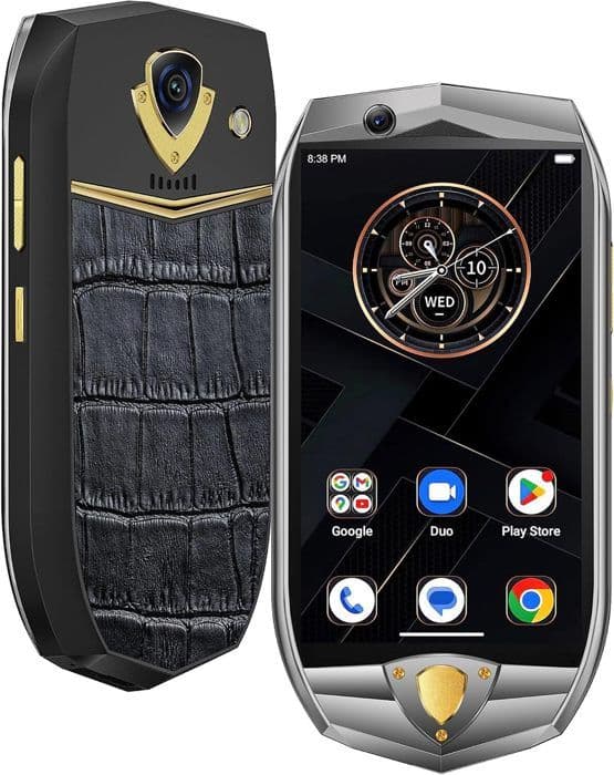 OUKITEL K16 Mini Telefon Portabel 3,5" 8GB+128GB/TF 1TB Octa-Core 48MP 3050mAh Android 13 Smartphone Dual SIM 4G/NFC/OTG, Svart