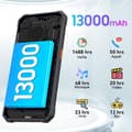 Miniatyrbild 3 av 6: Blackview BV6200 Pro Mobiltelefon Oskadad 6,56" 13000mAh 8Go+128Go Dual SIM Svart med Smartwatch Blackview W60
