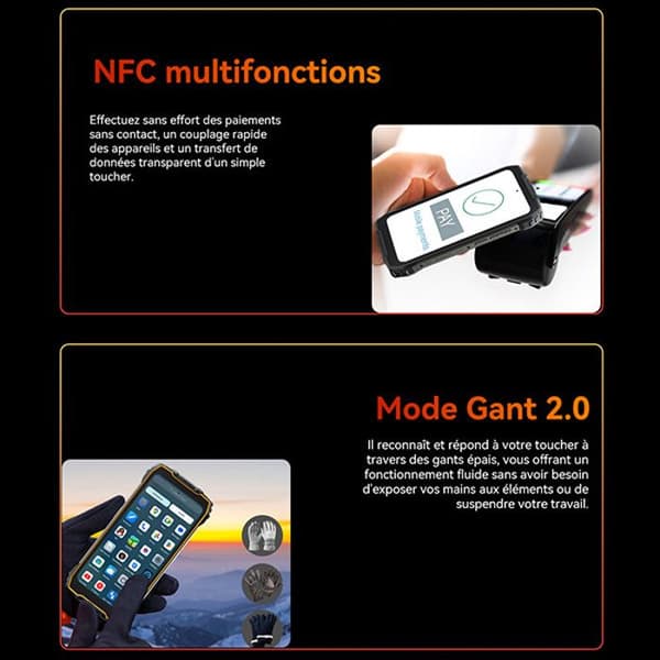 Blackview BV7300 Unbreakable Mobiltelefon 6,67" 90Hz 18GB+256GB 50MP 15000mAh Android 14, Vattentät, NFC, GPS - Svart