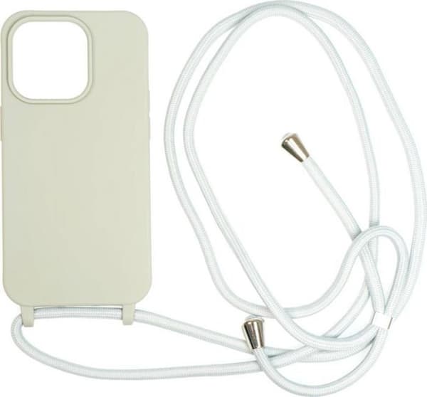 Smartphone Mobil ursprung - LYC-S-LGR-14PRO - Nyckelbandsfodral - Fodral med snodd, ljusgrå för iPhone 14 Pro