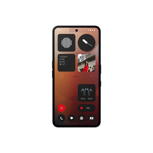 Smartphone Nothing Phone (3a) 5G 8GB 128GB Svart Dual SIM Snapdragon™ 7s Gen 3