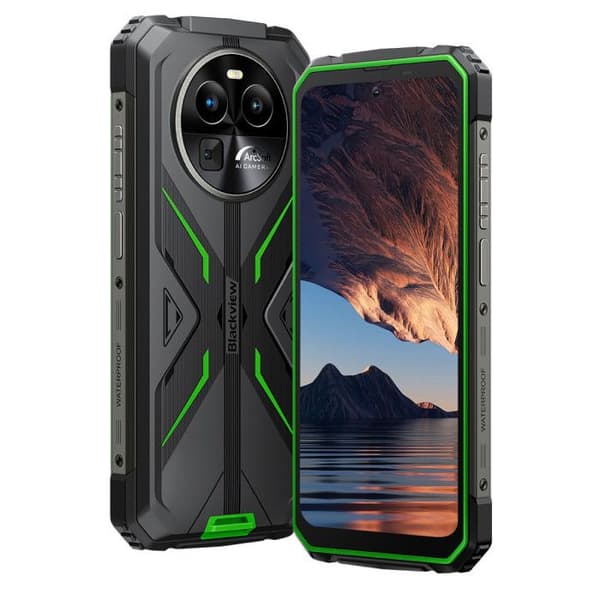 Blackview BV8100 Unbreakable Mobile Phone 6,5" Android 14 (8+16)GB+256GB 50MP+32MP 8800mAh NFC,Dubbel SIM,Face ID - Grön