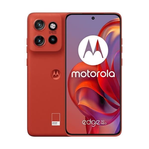 Motorola Edge 50 Neo 5G 8 Go/256 Go Röd (PANTONE Poinciana) Dubbel SIM Röd
