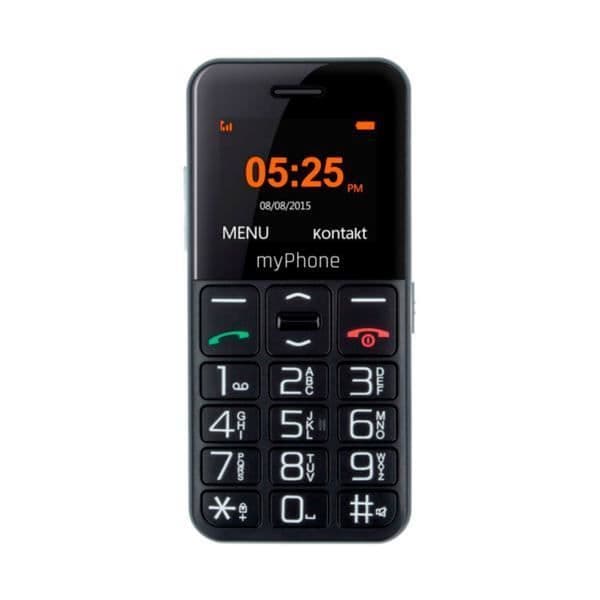 MYPHONE HALO EASY senior mobiltelefon - Svart - 1,77" TFT LCD-skärm - VGA-kamera