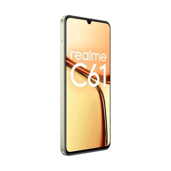 Realme C61 4G smartphone 6GB/256GB guld - 50MP AI-kamera - 5000mAh batteri - Dual SIM
