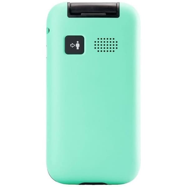 Panasonic KX-TU400 Clamshell Mobiltelefon för seniorer Turkos