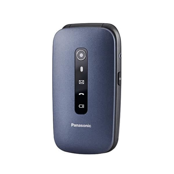 Flip Mobiltelefon - PANASONIC - KX-TU550 - 4G - 1,2 MP kamera - Stor 2,8" skärm Blå