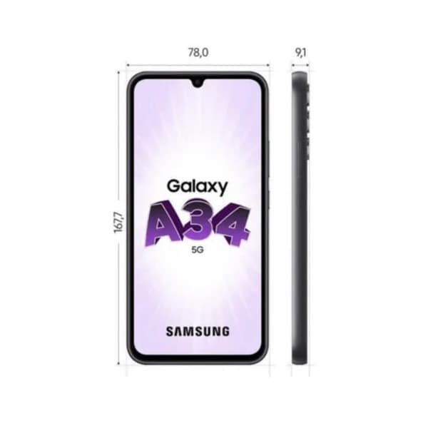 SAMSUNG Galaxy A34 5G Graphite 128GB