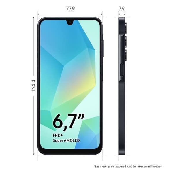 SAMSUNG Galaxy A16 Smartphone 128GB Midnattsblå