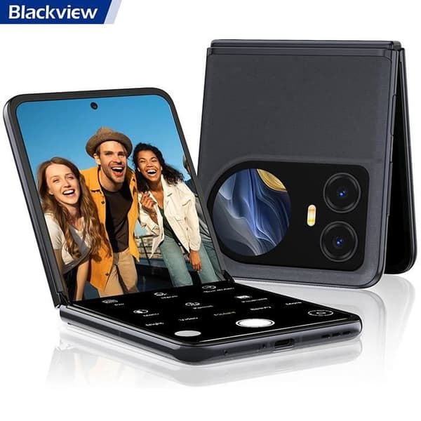 Blackview HERO 10 Folding Mobiltelefon 6,9" (12+24)GB+256GB 108MP+32MP Kamera Dubbelt batteri Dubbel SIM NFC - Svart