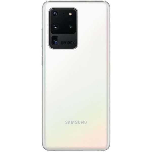 SAMSUNG Galaxy S20 Ultra 5G Dual SIM 128 GB Molnvit - Renoverad - Bra skick- REFURBISHED