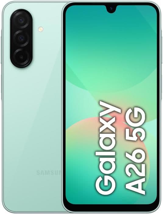 Samsung Galaxy A26 5G 6 Go/128 Go Grön (Mint) Dubbel SIM A266 Mintfärgad