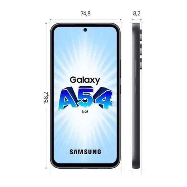 SAMSUNG Galaxy A54 5G Grafit 128 Go - Återvunnen - Mycket gott skick- REFURBISHED