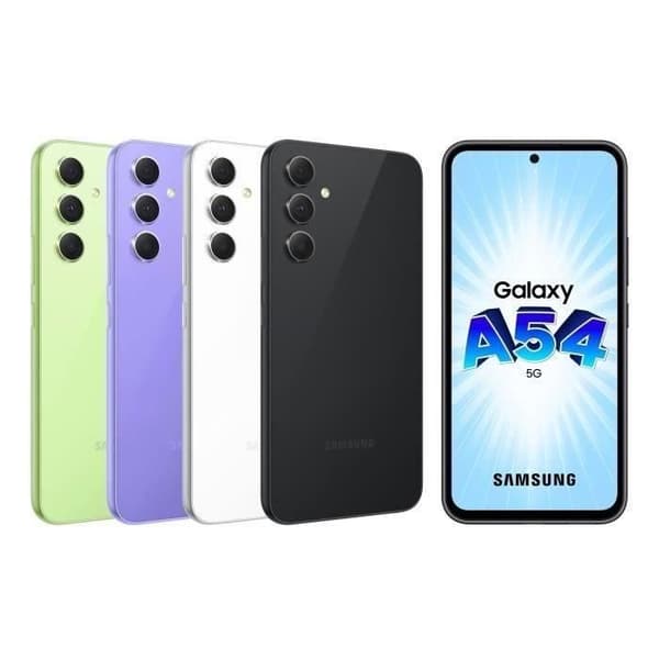 SAMSUNG Galaxy A54 5G Grafit 128 Go - Återvunnen - Mycket gott skick- REFURBISHED