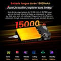 Miniatyrbild 6 av 6: Blackview BV7300 Unbreakable Mobiltelefon 6,67" 90Hz 18GB+256GB 50MP 15000mAh Android 14, Vattentät, NFC, GPS - Svart