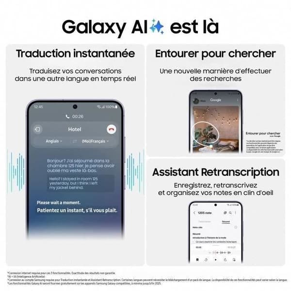 SAMSUNG Galaxy S24 Plus Smartphone 256 Go Indigo - Återfurbished - Bra skick- REFURBISHED
