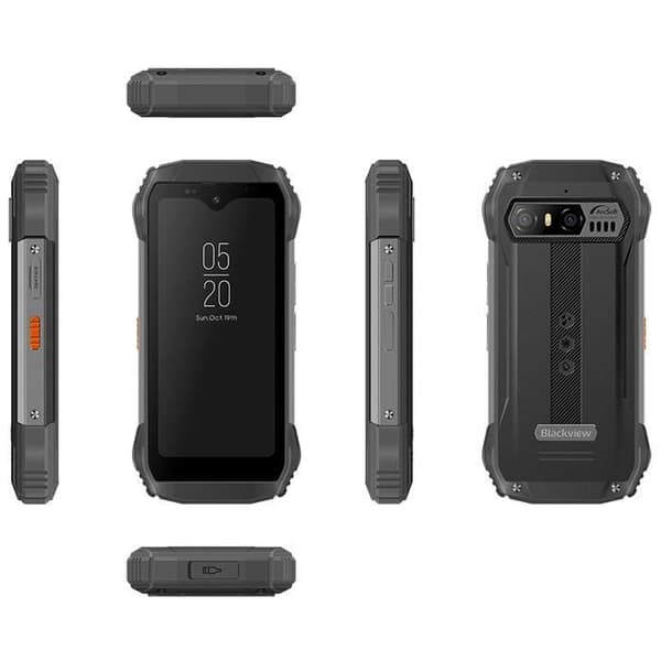 Blackview N6000 SE Unbreakable Mobile Phone 4,3" QHD+ Android 13 12GB+128GB 13MP+8MP 3700mAh NFC,Dubbel SIM,Face ID - Svart