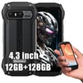 Miniatyrbild 1 av 4: Blackview N6000 SE Unbreakable Mobile Phone 4,3" QHD+ Android 13 12GB+128GB 13MP+8MP 3700mAh NFC,Dubbel SIM,Face ID - Svart