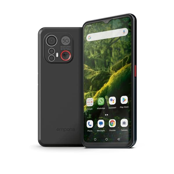 Emporia ME6 5G Smartphone - 128GB - 6GB RAM - 50MP - ASHA Svart